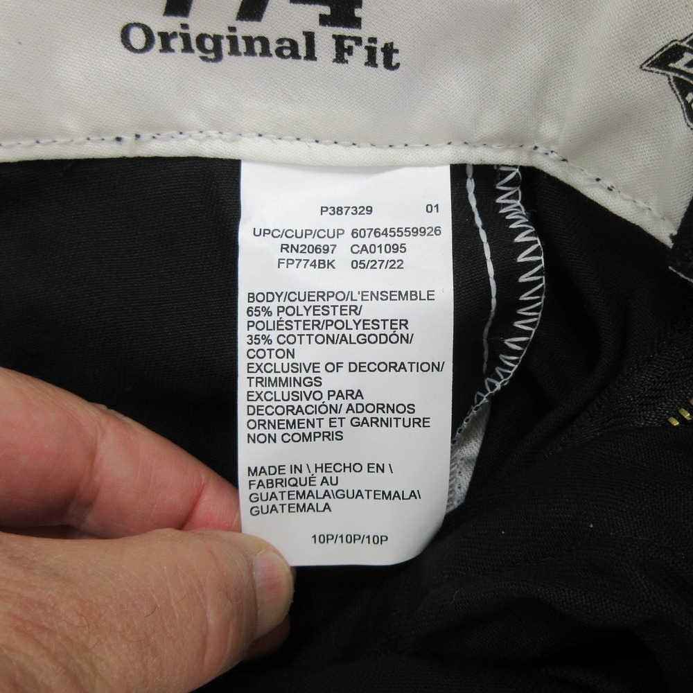 Dickies Women's Pants 10P 774 Work Pants Low Rise Straight Leg Black New - Picture 8 of 9
